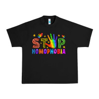 Black Western Stop Homophobia Urban Heavy Tee - BundleAndBundleShop