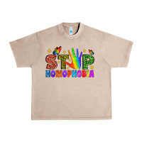 French Oak Western Stop Homophobia Urban Heavy Tee - BundleAndBundleShop