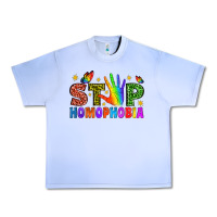 Grape Ice Western Stop Homophobia Urban Heavy Tee - BundleAndBundleShop