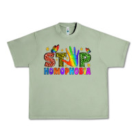Oil Green Western Stop Homophobia Urban Heavy Tee - BundleAndBundleShop