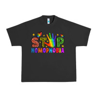 Pigment Black Western Stop Homophobia Urban Heavy Tee - BundleAndBundleShop