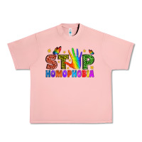 Salmon Western Stop Homophobia Urban Heavy Tee - BundleAndBundleShop