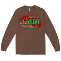 Chestnut latina with serape and roses Long Sleeve Tee - Jasminsmagicworld