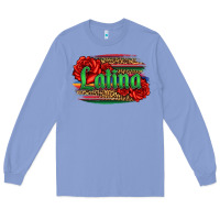 Colony Blue latina with serape and roses Long Sleeve Tee - Jasminsmagicworld