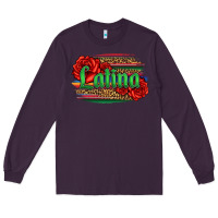 Plum latina with serape and roses Long Sleeve Tee - Jasminsmagicworld