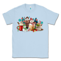 Dusty Blue christmas coffee Classic Tee - MaliasSmallBusiness