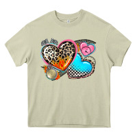 Mossy western leopard  racing  hearts Heavy Core Tee - AdoDesignShop
