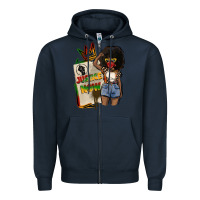 Navy juneteenth justice now Zipper Hoodie - CowGirlArtShop