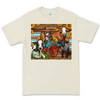 Farm Animals On An Old Wagon Premium Tee | Teevron