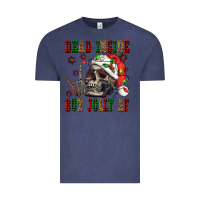 Vintage Denim Dead inside but jolly af Vintage Tee - NancyCooperArtShop