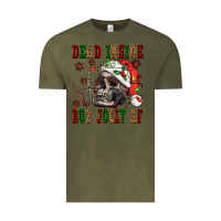 Vintage Olive Dead inside but jolly af Vintage Tee - NancyCooperArtShop