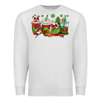 Oatmeal Heather christmas santa claus coffee cups Premium Sweatshirt - OliviaCreatesArt