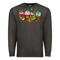 Smoke christmas santa claus coffee cups Premium Sweatshirt - OliviaCreatesArt