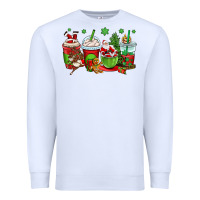 White christmas santa claus coffee cups Premium Sweatshirt - OliviaCreatesArt