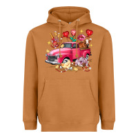 Meerkat Valentine's Day Truck Farm Animals Heavyweight Hoodie - FaDigitalArtStudio