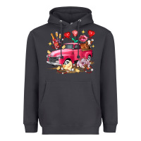 Smoke Valentine's Day Truck Farm Animals Heavyweight Hoodie - FaDigitalArtStudio