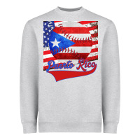 Heather Grey Puerto Rico Baseball Heavyweight Sweatshirt - Bettercallsaul