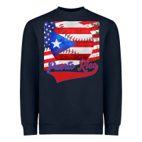 Navy Puerto Rico Baseball Heavyweight Sweatshirt - Bettercallsaul