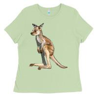 Matcha baby kangaroo Ladies Tee - LillyAllenDesigns