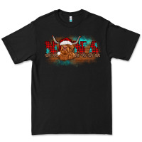 Black christmas nana highland cow Premium Tee - BarkalooDesign