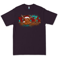 Plum christmas nana highland cow Premium Tee - BarkalooDesign