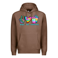 Chestnut peace love loaded tea Premium Hoodie - JahusDesignShop