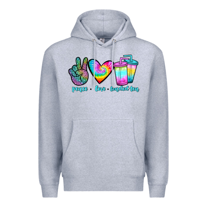 Peace Love Loaded Tea Premium Hoodie by JahusDesignShop | Teevron