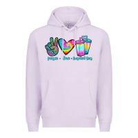 Lilac peace love loaded tea Premium Hoodie - JahusDesignShop