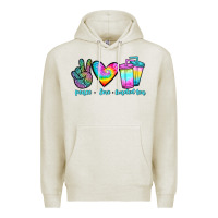 Oatmeal Heather peace love loaded tea Premium Hoodie - JahusDesignShop