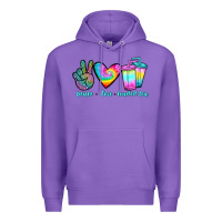Purple peace love loaded tea Premium Hoodie - JahusDesignShop