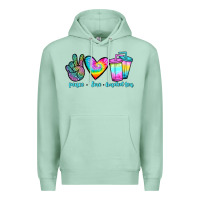 Seafoam peace love loaded tea Premium Hoodie - JahusDesignShop