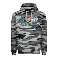 Slate Camo peace love loaded tea Premium Hoodie - JahusDesignShop