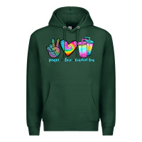 Sports Green peace love loaded tea Premium Hoodie - JahusDesignShop