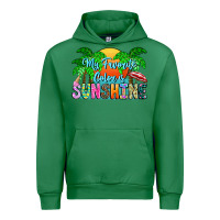 Emerald My Favorite Coloris Sunshine Urban Hoodie - CowhideDigitalArt