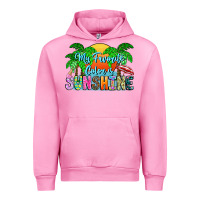 Fuchsia Pink My Favorite Coloris Sunshine Urban Hoodie - CowhideDigitalArt
