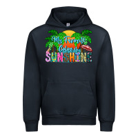 Navy My Favorite Coloris Sunshine Urban Hoodie - CowhideDigitalArt