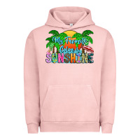 Pigment Salmon My Favorite Coloris Sunshine Urban Hoodie - CowhideDigitalArt