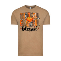 Vintage Coffee Thankful Grateful Blessed Vintage Tee - MaliasSmallBusiness