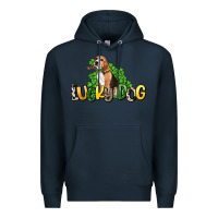 Navy lucky dog St. Patrick's Premium Hoodie - HowdyJamesFarm