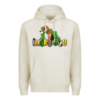 Oatmeal Heather lucky dog St. Patrick's Premium Hoodie - HowdyJamesFarm