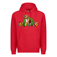 Red lucky dog St. Patrick's Premium Hoodie - HowdyJamesFarm