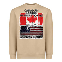 Mushroom American By Birth Canadian By Blood Patriot By Choice Heavyweight Sweatshirt - Bettercallsaul