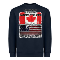 Navy American By Birth Canadian By Blood Patriot By Choice Heavyweight Sweatshirt - Bettercallsaul