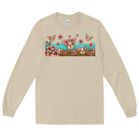 Mushroom floral chihuahua dogs Long Sleeve Tee - Jasminsmagicworld