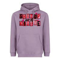 Lavender Shut up and kiss me Heavyweight Hoodie - FaDigitalArtStudio