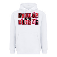 White Shut up and kiss me Heavyweight Hoodie - FaDigitalArtStudio