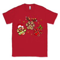 Red christmas paws Classic Tee - MaliasSmallBusiness