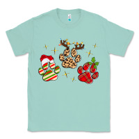 Seafoam christmas paws Classic Tee - MaliasSmallBusiness