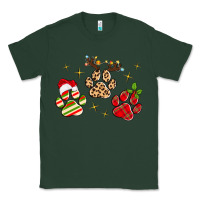 Sports Green christmas paws Classic Tee - MaliasSmallBusiness