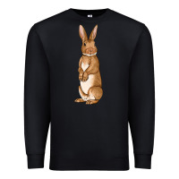 Black Bunny Easter Premium Sweatshirt - OliviaCreatesArt